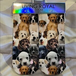 Dog Print Socks - Multicolor Ankle socks